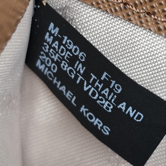 Michael Kors Jet Set Medium Logo Card Case Wallet Brown - Picture 4 of 6